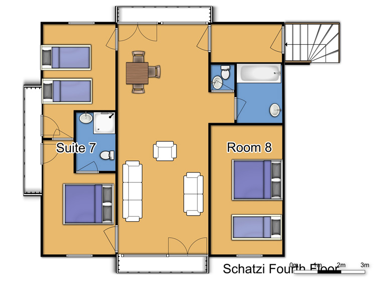 Chalet Schatzi (Family) La Rosiere Floor Plan 2